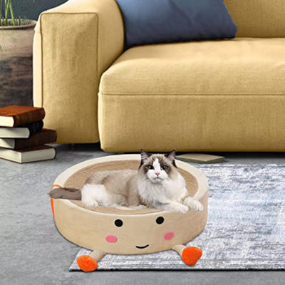Cama Rascador Circular de Sisal para Gatos - Nido Integrado Resistente - Image 8