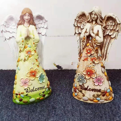 Lámpara LED Estatua de Ángel - Iluminación Decorativa con Resina - Image 4