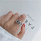 Mens Simple Glossy Dorado Hip-Hop Ring In European And American Estilo Plateado No 6