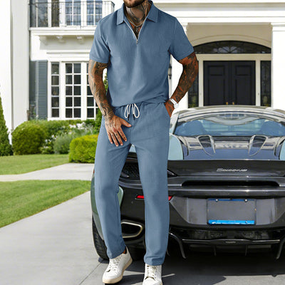 Conjunto Elegante de Polo y Pantalón en Pana para Hombre - Image 31