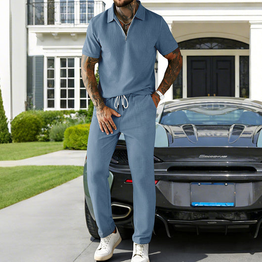 Conjunto Elegante de Polo y Pantalón en Pana para Hombre - Image 31