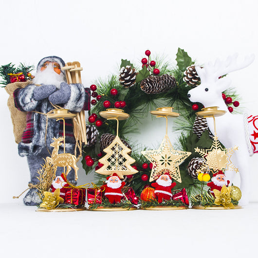 Candelabro Navideño de Hierro - Decoración de Escritorio - Image 14