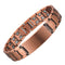 Pulsera Magnética de Cobre Rojo Doble Fila Tortuga para Hombre