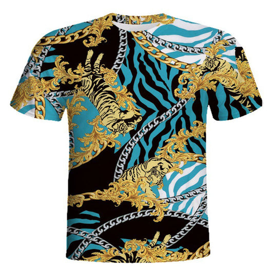 Camiseta Cuello Redondo Manga Corta con Estampado Digital 3D - Image 7