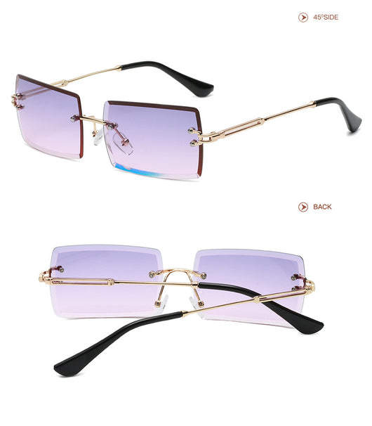 Gafas de Sol Rimless Europeas - Diseño Moderno y Minimalista - Image 6