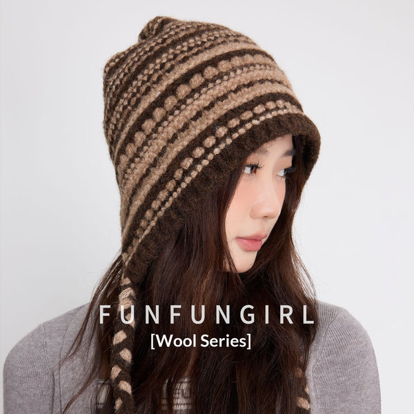 Gorro Tejido Retro para Mujer - Calidez en Lana Premium