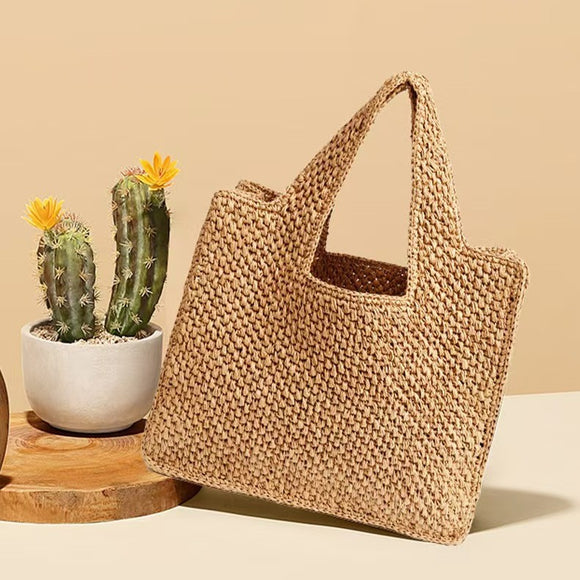 Bolsa Tejida de Vacaciones - Tote Commuter Elegante