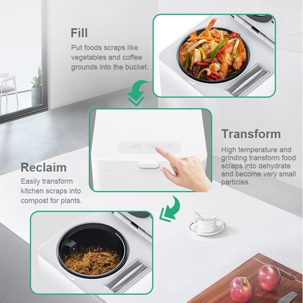 Triturador de Residuos de Cocina - Procesador de Desechos Alimentarios