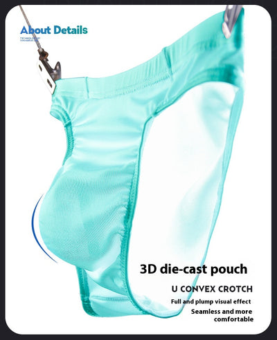 Calzoncillos Triangulares de Seda Helada Transpirables para Hombre - Image 13