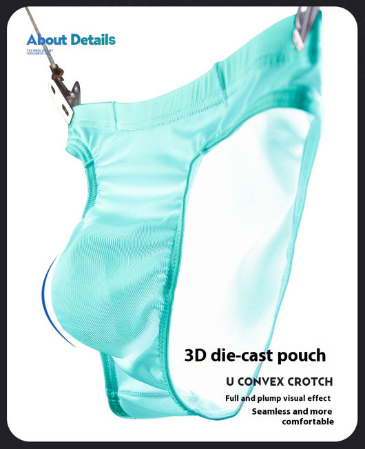 Calzoncillos Triangulares de Seda Helada Transpirables para Hombre - Image 13