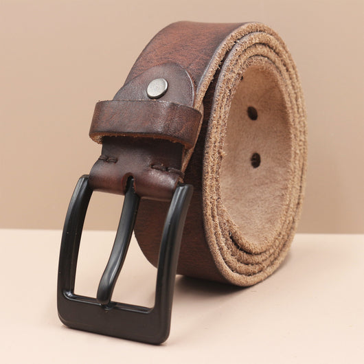 Cinturón de Cuero Premium Estilo Coreano con Hebilla de Perno para Hombre - Image 12