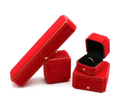 Caja Octagonal de Joyería con Encaje - Organizador de Anillos, Pendientes y Pulseras - Image 5