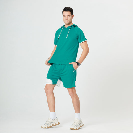 Conjunto Deportivo Casual con Capucha y Combinación de Colores para Hombre - Image 6
