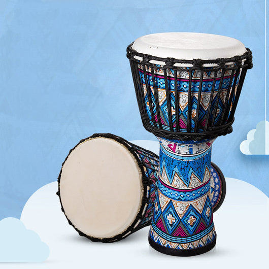 Tambor Artesanal de Piel de Oveja Yunnan - Instrumento Musical Infantil 8" y 10" - Image 7