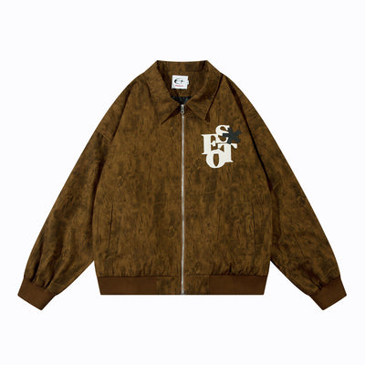 Chaqueta Suelta Estampada de Corte Moderno - Image 9