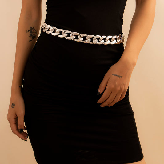 Jeans Punk Metal para Mujer con Cadena en la Cintura - Image 2