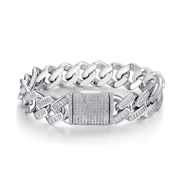 Pulsera de Plata 925 con Moissanita para Hombre - Versión Premium - Image 4