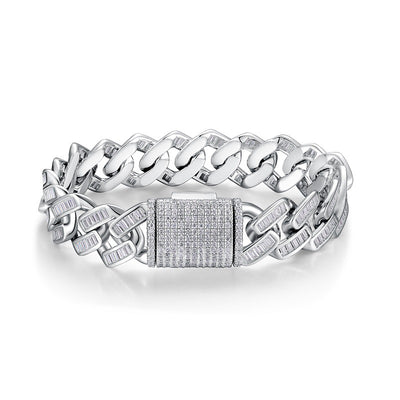 Pulsera de Plata 925 con Moissanita para Hombre - Versión Premium - Image 4