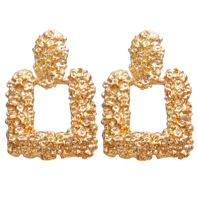 Aretes Geométricos Grandes Vintage - Oro, Plata y Negro - Image 15