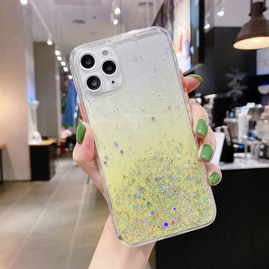 Funda Protectora con Protección Ocular y Diseño Glitter para iPhone 12Pro, 11, XS - Image 13
