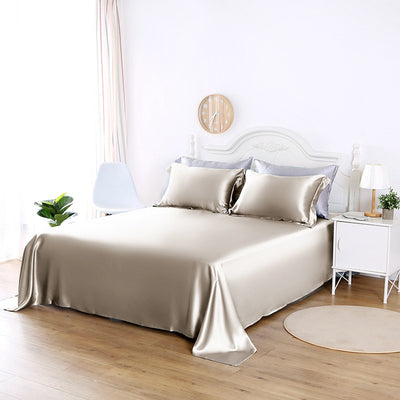 Sábanas de Seda 100% Pura - Diseño Minimalista Moderno para Verano - Image 3