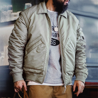 Chaqueta Bomber Retro Americana para Hombre - Image 2