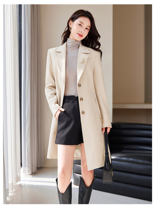 Gabardina Elegante para Mujer - Estilo Clásico y Sofisticado - Image 22