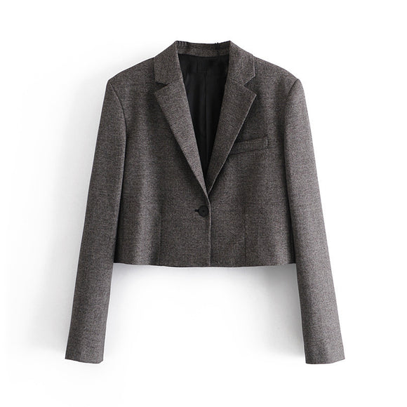 Conjunto de Tres Piezas Estilo K-pop: Blazer, Chaleco y Falda Plisada