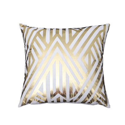 Funda de Almohada Piña Dorada Geométrica - Diseño Minimalista Moderno - Image 8