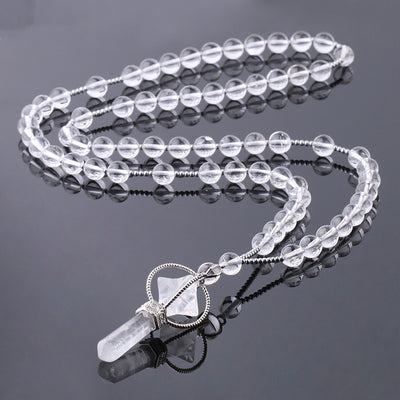 Collar con Colgante de Cuarzo Blanco Natural - Image 9