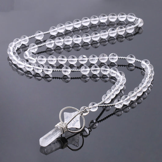 Collar con Colgante de Cuarzo Blanco Natural - Image 9