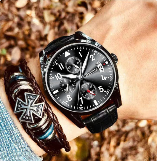 Reloj Automático de Cuarzo Luminoso Resistente al Agua con Seis Agujas para Hombre - Image 16