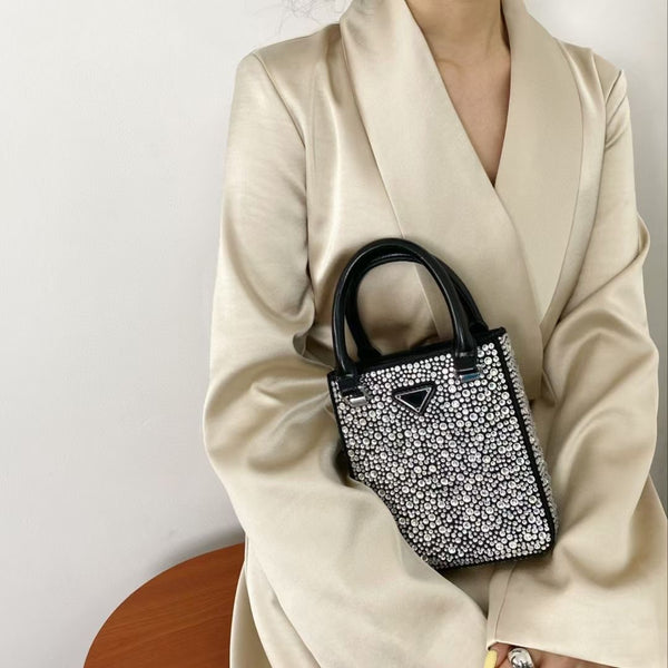 Bolso de Lujo con Diamantes y Cristales Swarovski de Un Hombro