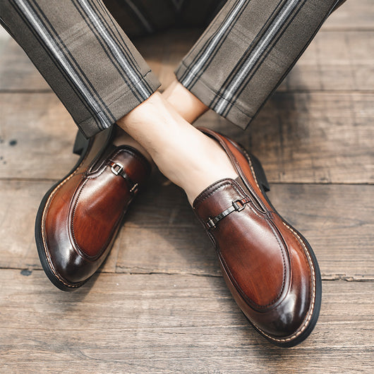Mocasines Clásicos de Cuero British Trend para Hombre - Image 12
