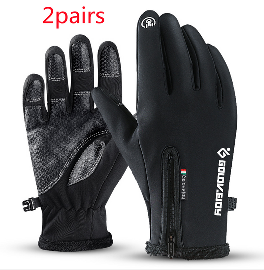 Guantes Moto Invierno Forrados Térmicos Impermeables Pantalla Táctil Agarre Antideslizante - Image 8