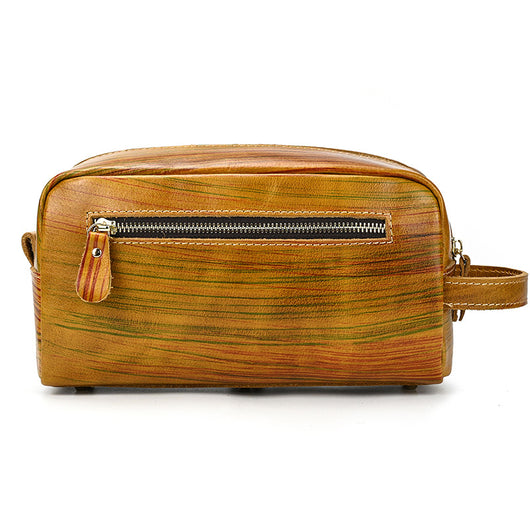 Bolsa de Almacenamiento en Cuero Genuino de Gran Capacidad Estilo Vintage - Image 9