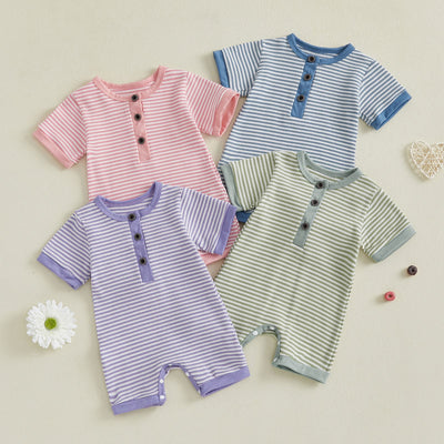 Conjunto de 4 Piezas en Algodón Puro con Rayas - Estilo Casual - Image 8