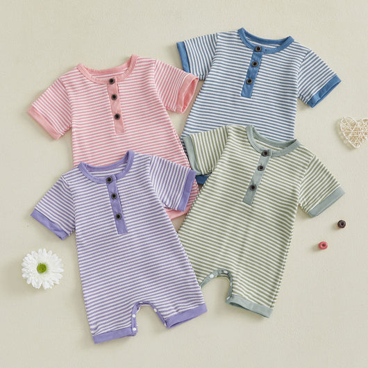 Conjunto de 4 Piezas en Algodón Puro con Rayas - Estilo Casual - Image 8