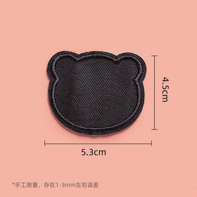 Parches Adhesivos para Ropa - Reparación sin Costura con Patrón de Bordado Negro - Image 15