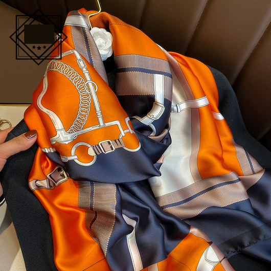Foulard Ligero de Seda para Mujer - Bufanda Larga Elegante de Verano - Image 51