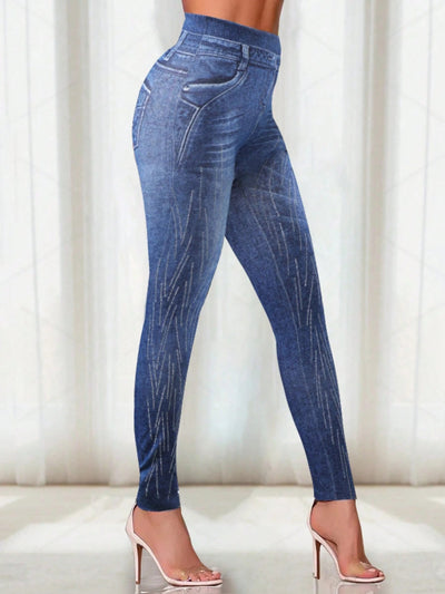 Leggings Estampados Tipo Denim Versátiles y Modernos - Image 17