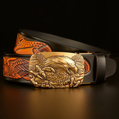 Cinturón Automático para Hombre con Hebilla Águila de Temperamento Fashion - Image 14