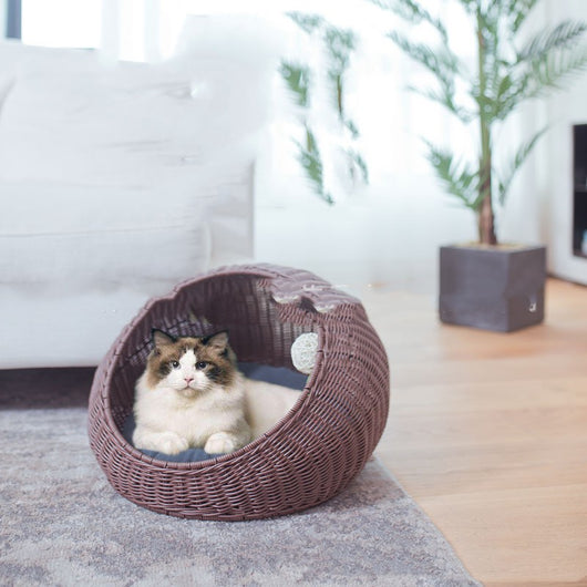 Cama Nido Tejida a Mano para Gatos y Mascotas - Image 10