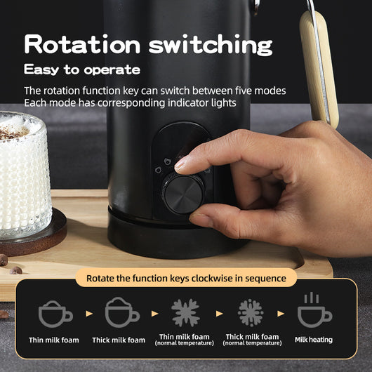 Batidor de Leche Eléctrico para Bebidas Frías y Calientes - Image 3