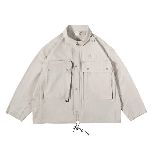 Chaqueta de Hombre con Bolsillos Tridimensionales