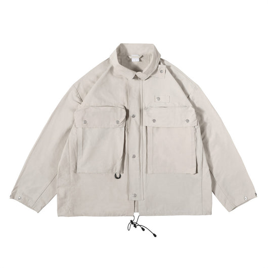 Chaqueta de Hombre con Bolsillos Tridimensionales