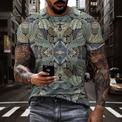 Camiseta 3D Estampado Digital Plantas Hombre y Mujer Manga Corta Deportiva - Image 8
