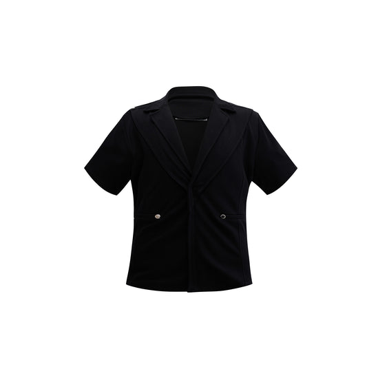 Blusa Suelta Escote V con Adornos Metálicos - Image 2