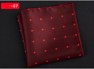 Pañuelo Cuadrado Retro con Bordado Texturizado para Hombre - Image 7