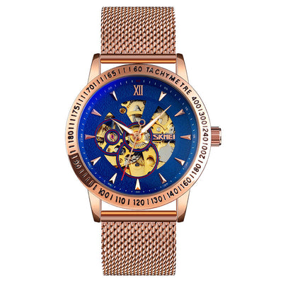 Reloj Automático Mecánico Hombre Lujo con Fondo Esqueleto Engranajes - Image 16